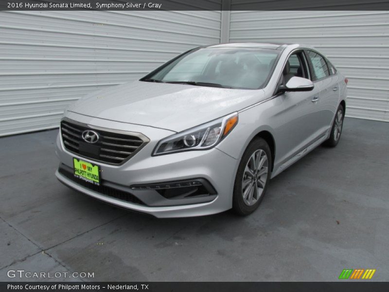 Symphony Silver / Gray 2016 Hyundai Sonata Limited