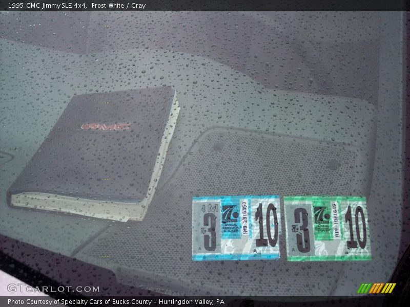 Frost White / Gray 1995 GMC Jimmy SLE 4x4