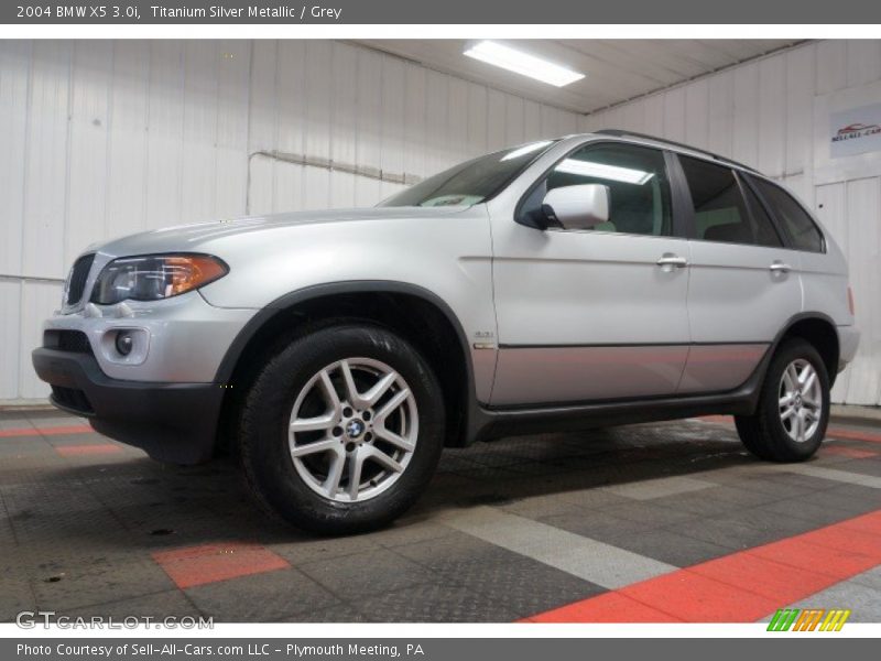 Titanium Silver Metallic / Grey 2004 BMW X5 3.0i
