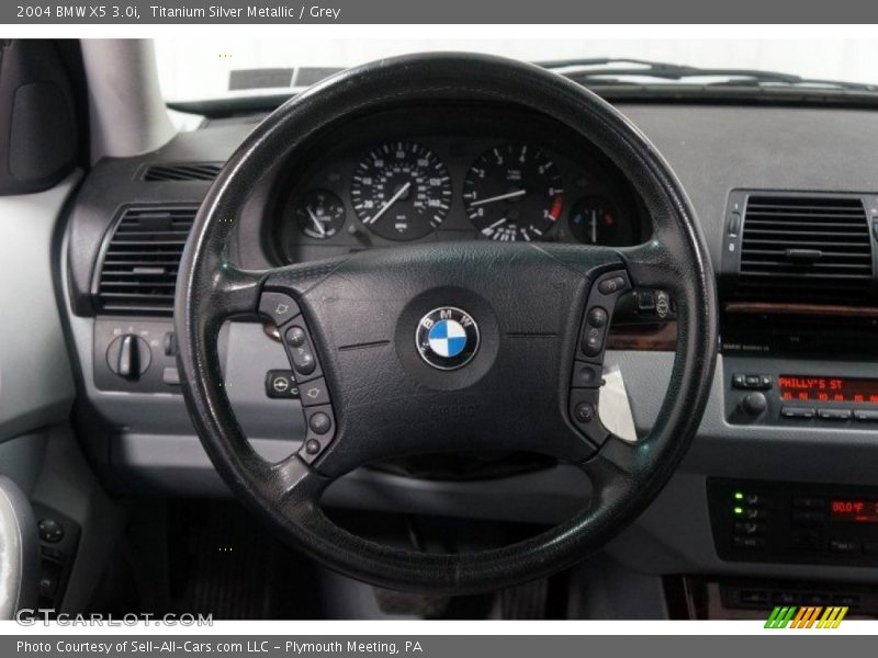Titanium Silver Metallic / Grey 2004 BMW X5 3.0i