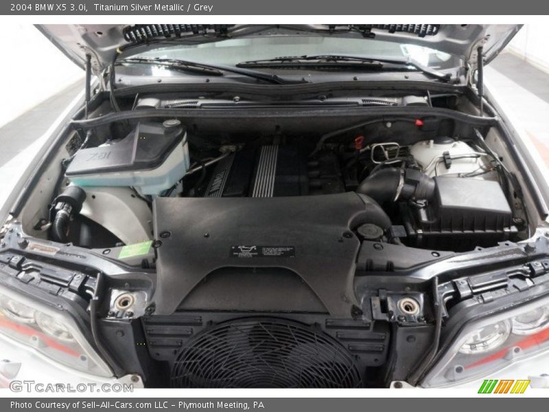 Titanium Silver Metallic / Grey 2004 BMW X5 3.0i