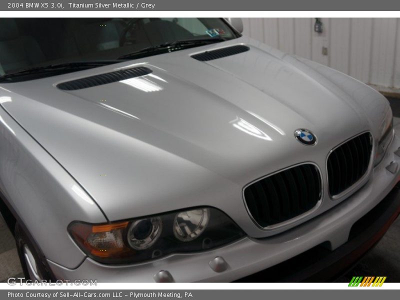 Titanium Silver Metallic / Grey 2004 BMW X5 3.0i