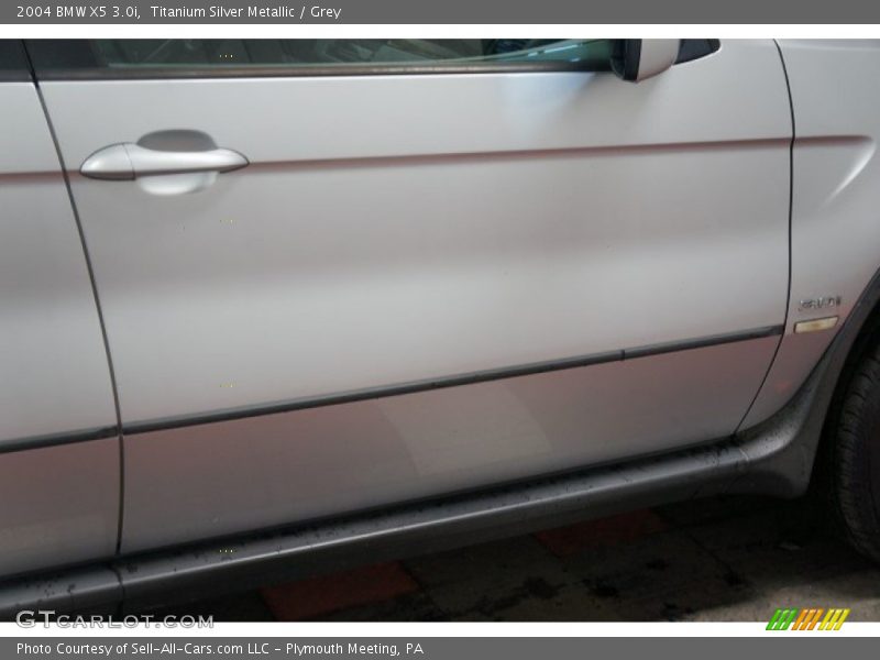 Titanium Silver Metallic / Grey 2004 BMW X5 3.0i