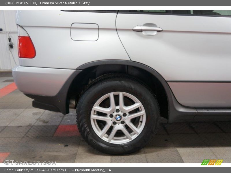 Titanium Silver Metallic / Grey 2004 BMW X5 3.0i