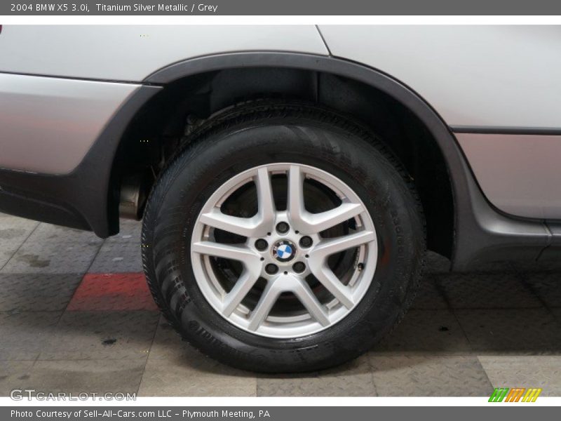 Titanium Silver Metallic / Grey 2004 BMW X5 3.0i