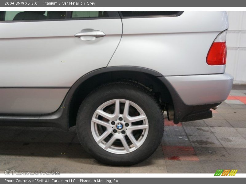 Titanium Silver Metallic / Grey 2004 BMW X5 3.0i