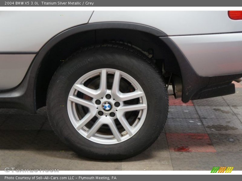 Titanium Silver Metallic / Grey 2004 BMW X5 3.0i