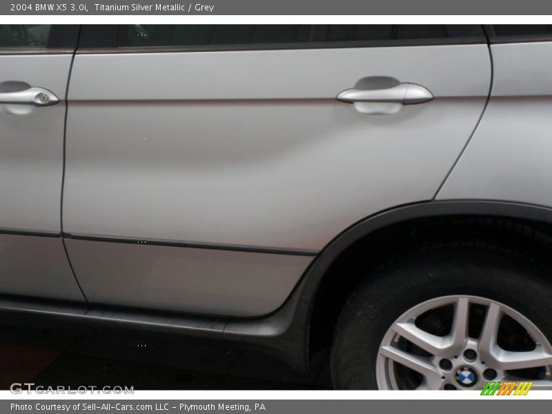 Titanium Silver Metallic / Grey 2004 BMW X5 3.0i