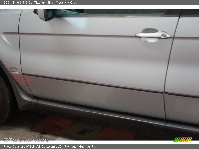 Titanium Silver Metallic / Grey 2004 BMW X5 3.0i