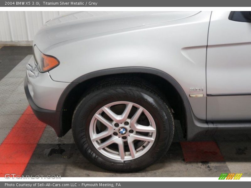 Titanium Silver Metallic / Grey 2004 BMW X5 3.0i