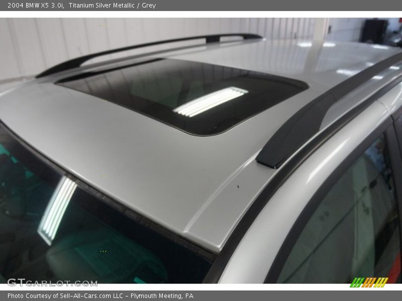 Titanium Silver Metallic / Grey 2004 BMW X5 3.0i