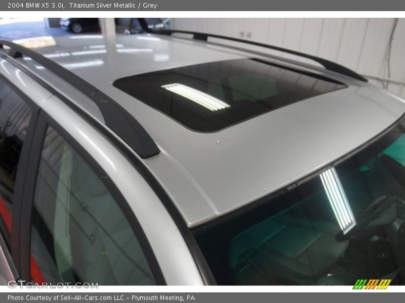 Titanium Silver Metallic / Grey 2004 BMW X5 3.0i