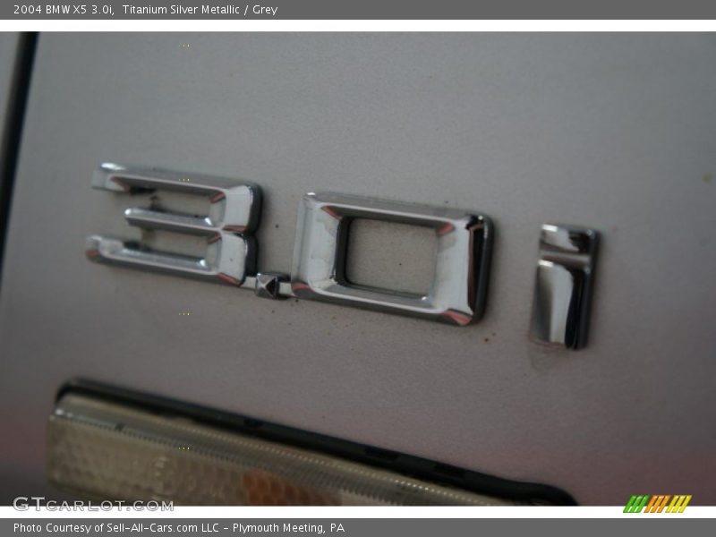 Titanium Silver Metallic / Grey 2004 BMW X5 3.0i
