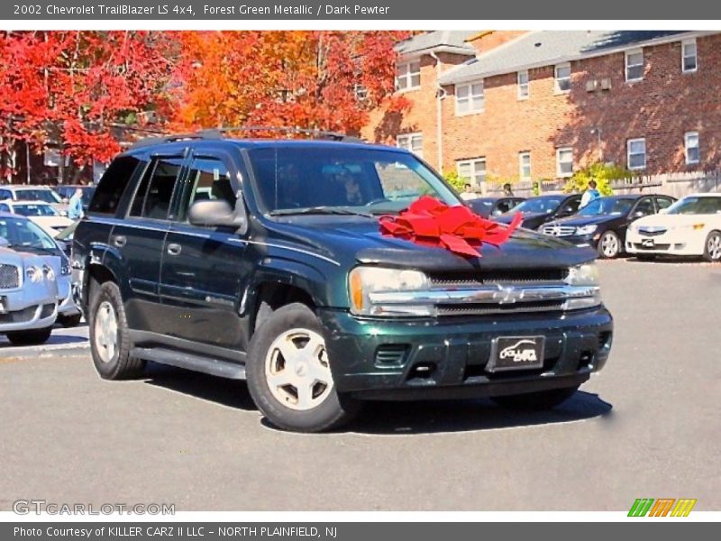 Forest Green Metallic / Dark Pewter 2002 Chevrolet TrailBlazer LS 4x4