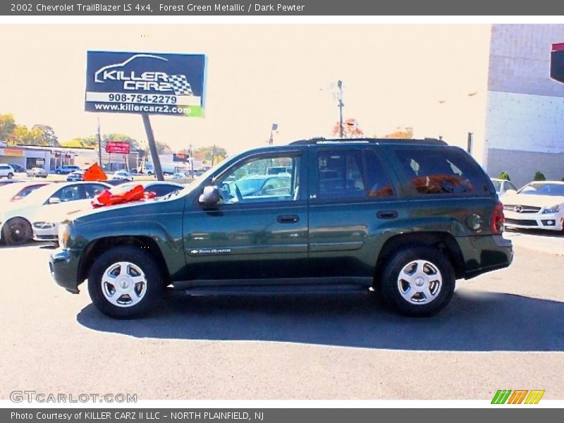 Forest Green Metallic / Dark Pewter 2002 Chevrolet TrailBlazer LS 4x4