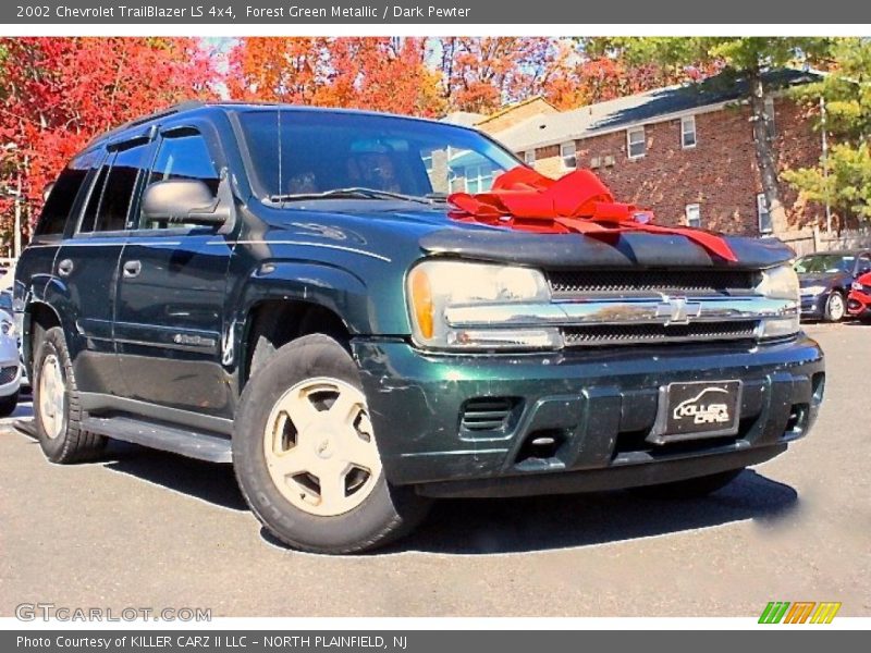 Forest Green Metallic / Dark Pewter 2002 Chevrolet TrailBlazer LS 4x4