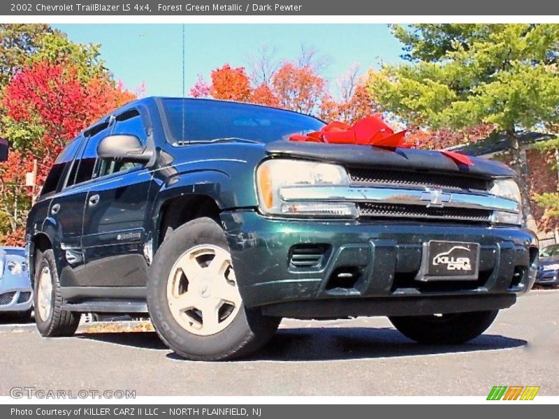 Forest Green Metallic / Dark Pewter 2002 Chevrolet TrailBlazer LS 4x4