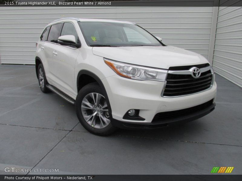 Blizzard Pearl White / Almond 2015 Toyota Highlander XLE