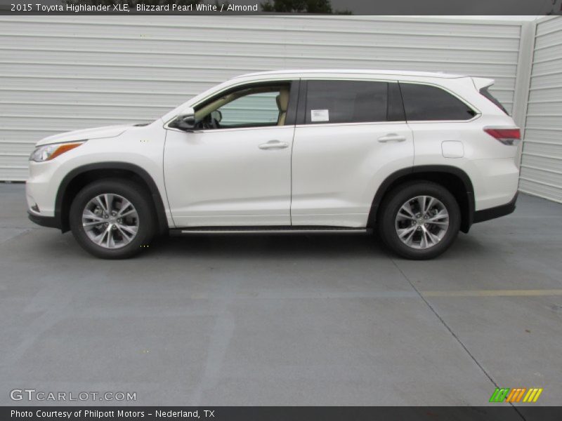 Blizzard Pearl White / Almond 2015 Toyota Highlander XLE