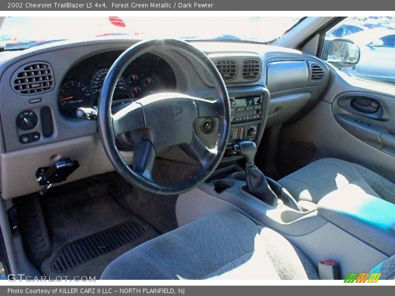 Forest Green Metallic / Dark Pewter 2002 Chevrolet TrailBlazer LS 4x4
