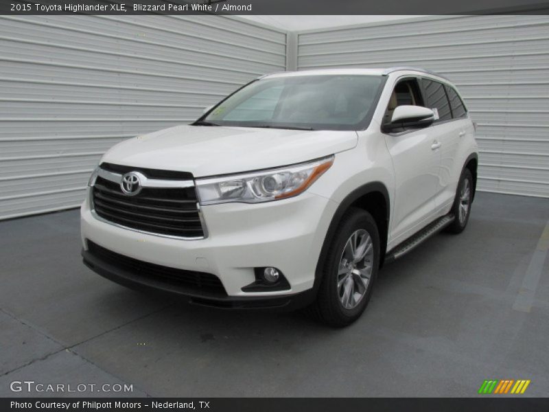 Blizzard Pearl White / Almond 2015 Toyota Highlander XLE