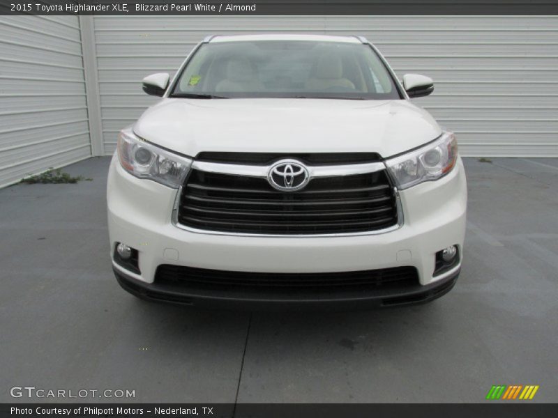 Blizzard Pearl White / Almond 2015 Toyota Highlander XLE