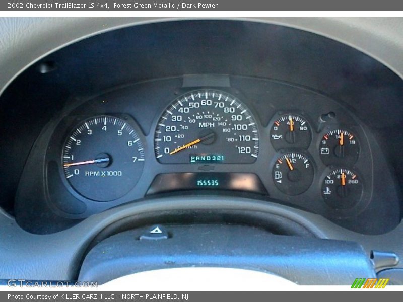 Forest Green Metallic / Dark Pewter 2002 Chevrolet TrailBlazer LS 4x4