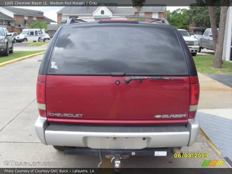 Medium Red Metallic / Gray 1995 Chevrolet Blazer LS