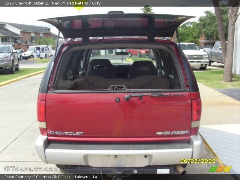 Medium Red Metallic / Gray 1995 Chevrolet Blazer LS