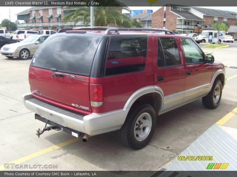 Medium Red Metallic / Gray 1995 Chevrolet Blazer LS