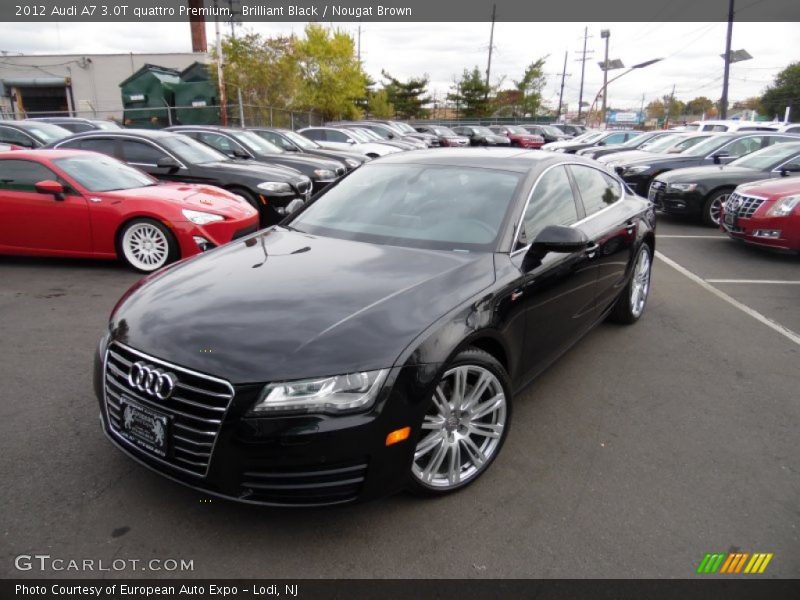 Brilliant Black / Nougat Brown 2012 Audi A7 3.0T quattro Premium