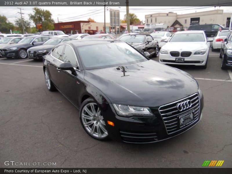 Brilliant Black / Nougat Brown 2012 Audi A7 3.0T quattro Premium