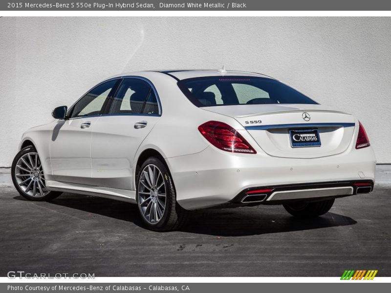 Diamond White Metallic / Black 2015 Mercedes-Benz S 550e Plug-In Hybrid Sedan