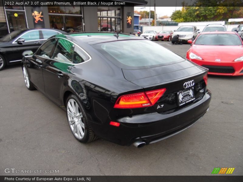 Brilliant Black / Nougat Brown 2012 Audi A7 3.0T quattro Premium