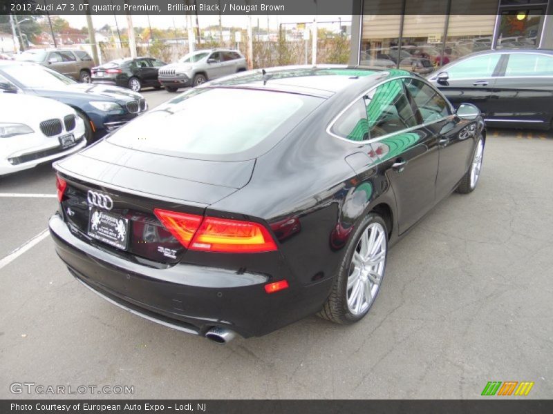 Brilliant Black / Nougat Brown 2012 Audi A7 3.0T quattro Premium