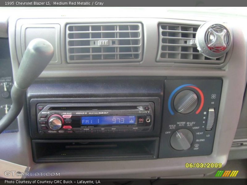 Medium Red Metallic / Gray 1995 Chevrolet Blazer LS