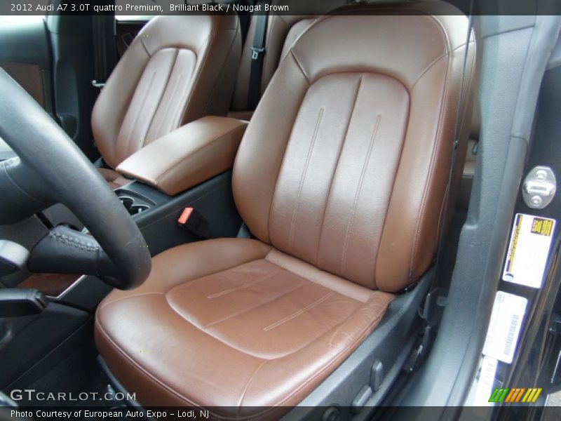 Brilliant Black / Nougat Brown 2012 Audi A7 3.0T quattro Premium