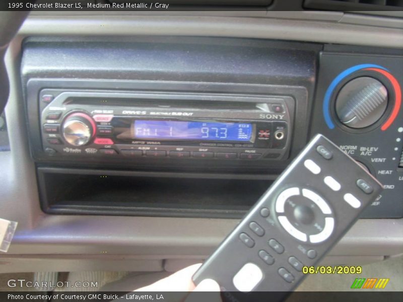Medium Red Metallic / Gray 1995 Chevrolet Blazer LS