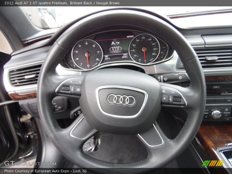 Brilliant Black / Nougat Brown 2012 Audi A7 3.0T quattro Premium