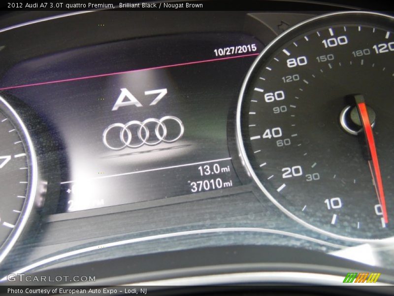 Brilliant Black / Nougat Brown 2012 Audi A7 3.0T quattro Premium