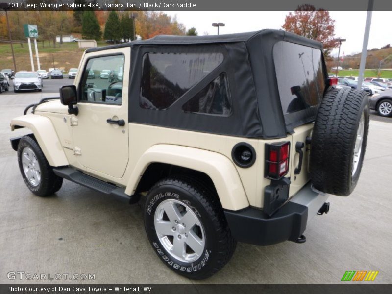 Sahara Tan / Black/Dark Saddle 2012 Jeep Wrangler Sahara 4x4