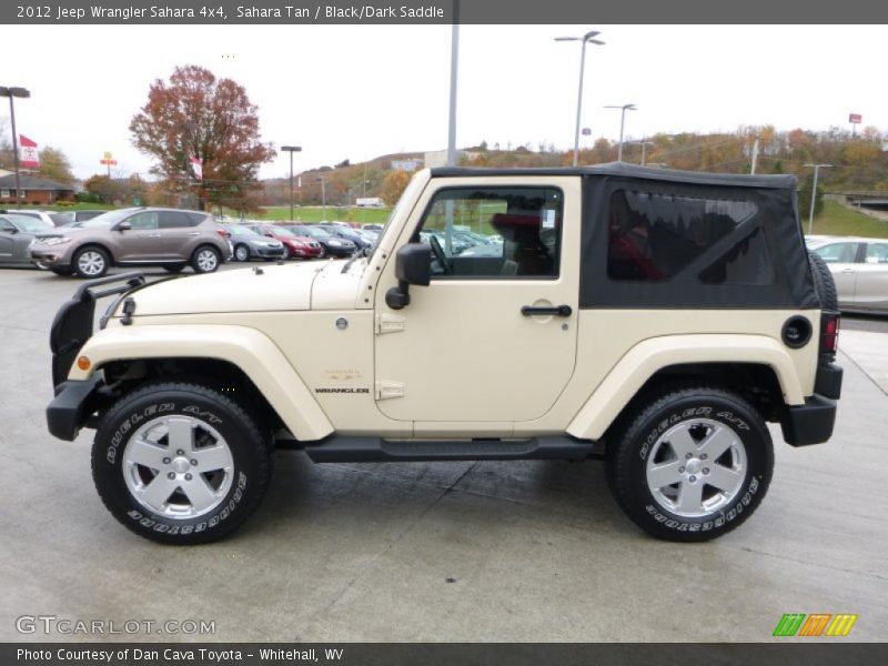 Sahara Tan / Black/Dark Saddle 2012 Jeep Wrangler Sahara 4x4