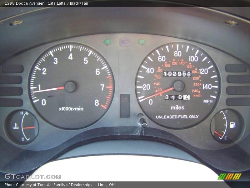 Cafe Latte / Black/Tan 1998 Dodge Avenger