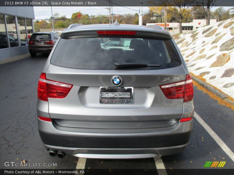 Space Gray Metallic / Black 2013 BMW X3 xDrive 28i