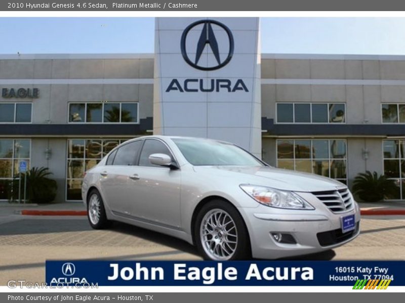 Platinum Metallic / Cashmere 2010 Hyundai Genesis 4.6 Sedan