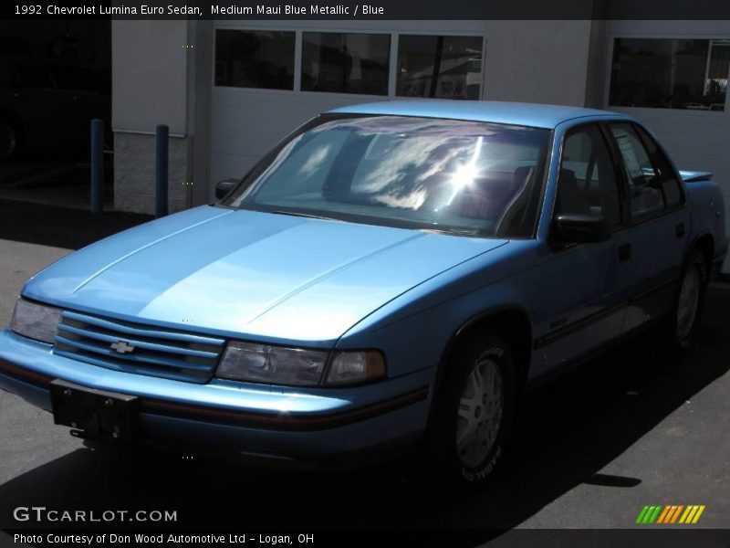 Medium Maui Blue Metallic / Blue 1992 Chevrolet Lumina Euro Sedan
