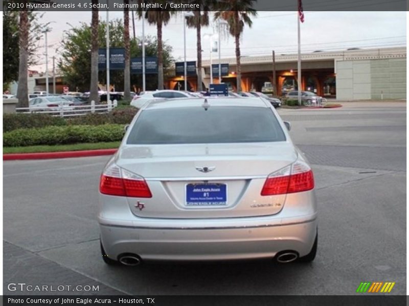 Platinum Metallic / Cashmere 2010 Hyundai Genesis 4.6 Sedan