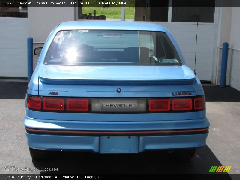 Medium Maui Blue Metallic / Blue 1992 Chevrolet Lumina Euro Sedan