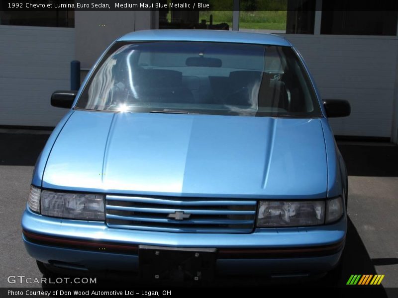 Medium Maui Blue Metallic / Blue 1992 Chevrolet Lumina Euro Sedan