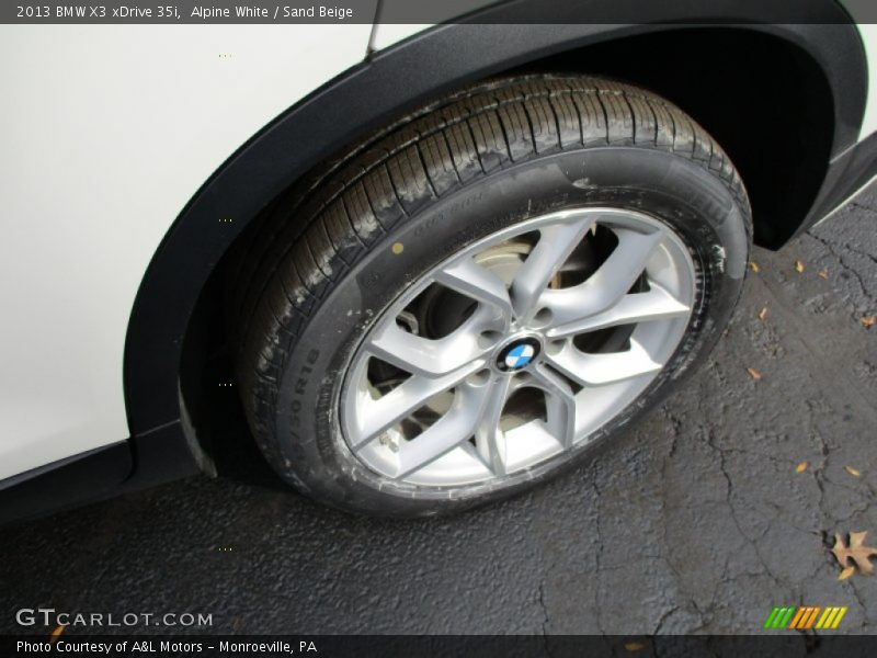 Alpine White / Sand Beige 2013 BMW X3 xDrive 35i
